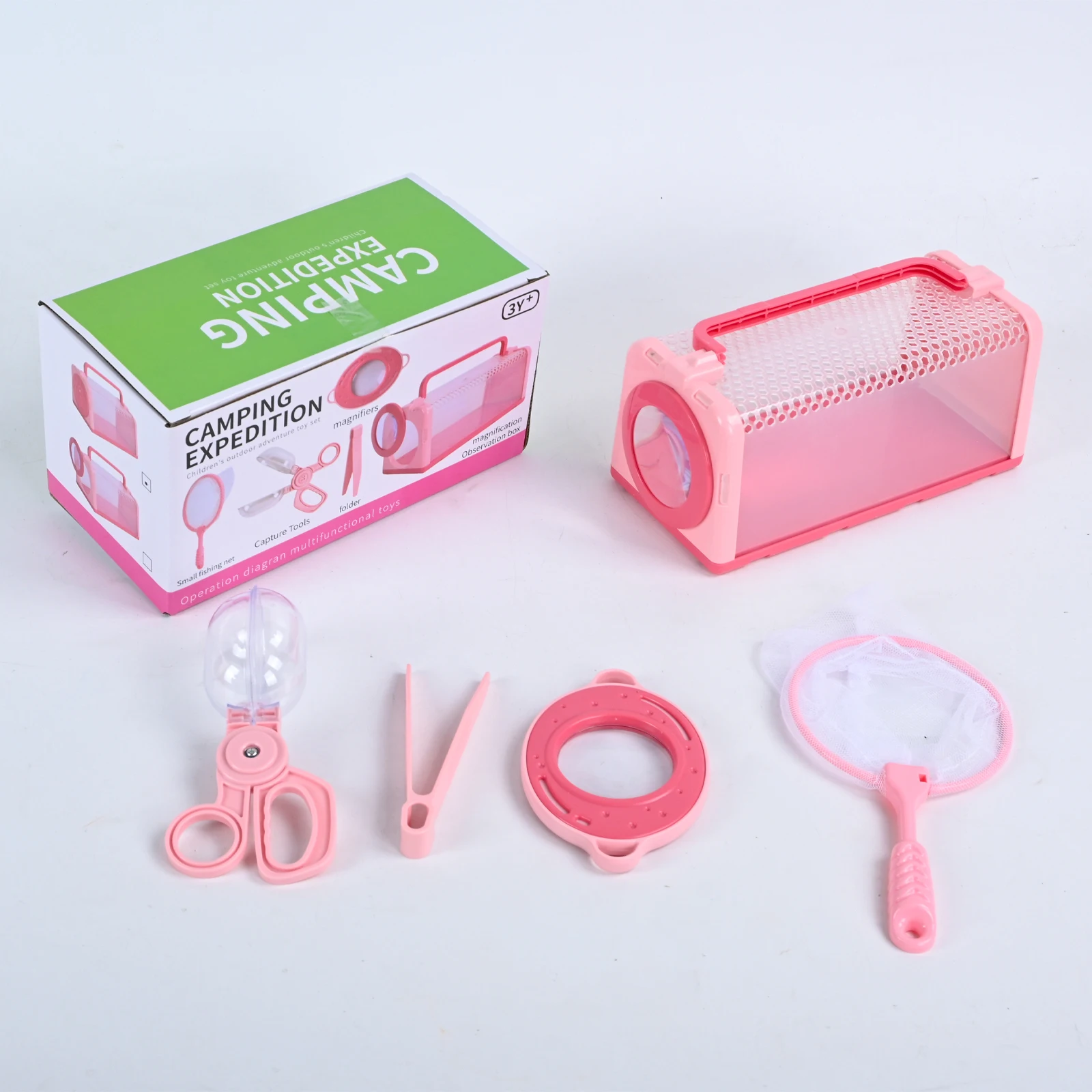 Детский многофункциональный набор для исследования насекомых, клетка для наблюдения за насекомыми, игрушка для захвата насекомых на открытом воздухе
Детский многофункциональный набор для исследования насекомых, клетка для наблюдения за насекомыми, игрушка для захвата насекомых на открытом воздухе