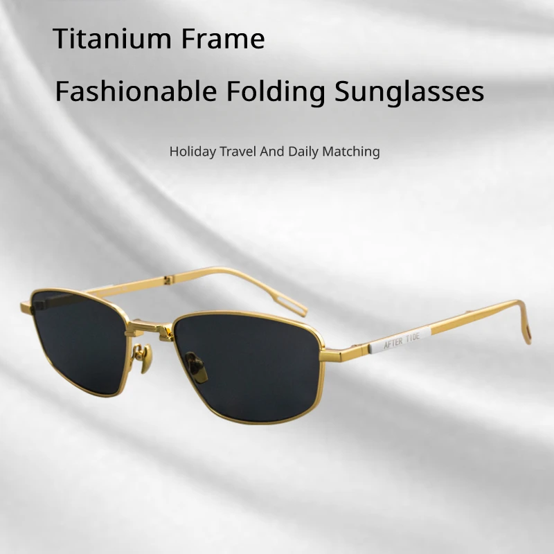 New High-End Folding Sunglasses Titanium Frame Polarized Sunglasses Cool Cat-Eye Look Goggles Anti-Uv Travel Driving Shades
New High-End Folding Sunglasses Titanium Frame Polarized Sunglasses Cool Cat-Eye Look Goggles Anti-Uv Travel Driving Shades