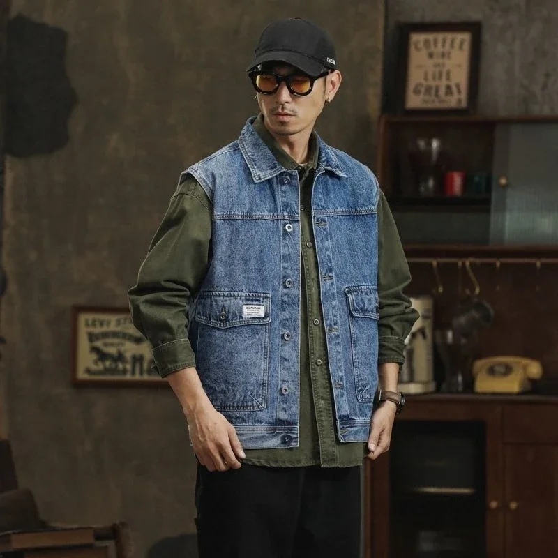 Men's Loose Fit Tactical Vest 2025 Spring Autumn Retro Workwear Mountain Outdoor Jacket
Men's Loose Fit Tactical Vest 2025 Spring Autumn Retro Workwear Mountain Outdoor Jacket