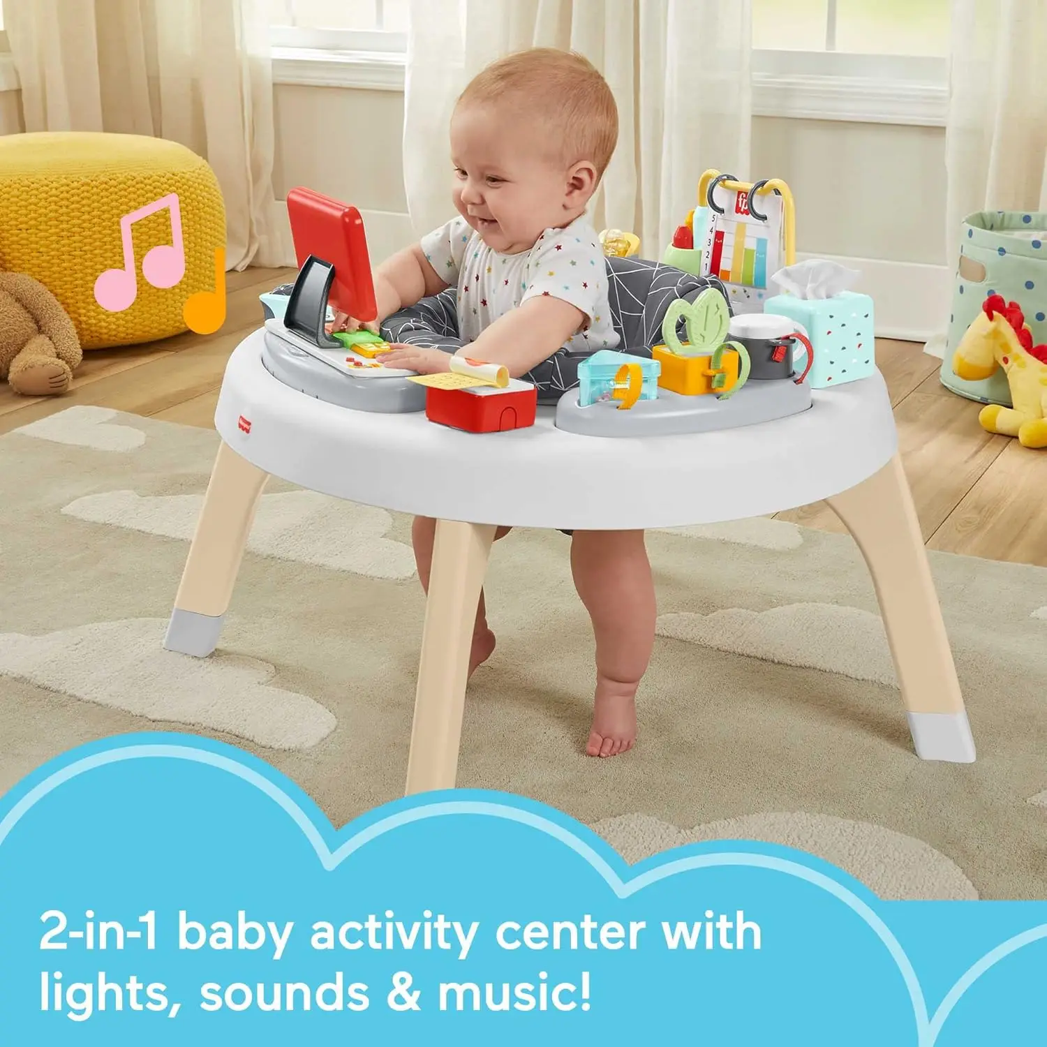 Baby to Toddler Learning Toy 2-in-1 Like a Boss Activity Center and Play Table with Lights Music and Sounds
Baby to Toddler Learning Toy 2-in-1 Like a Boss Activity Center and Play Table with Lights Music and Sounds
