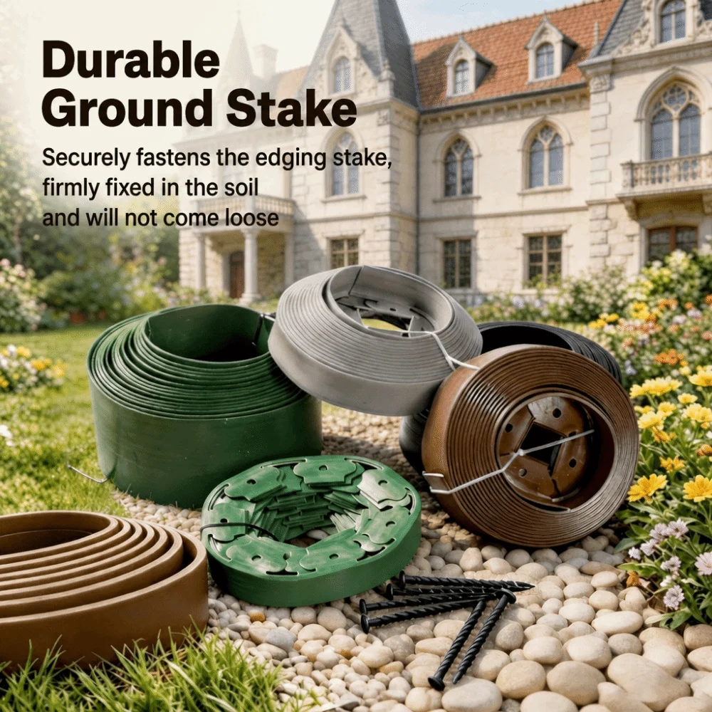 High Quality L Shape Lawn Retaining Strip Multicolor Thicked Garden Barrier Plastic Easy Install Grass Edging Border Landscape
High Quality L Shape Lawn Retaining Strip Multicolor Thicked Garden Barrier Plastic Easy Install Grass Edging Border Landscape