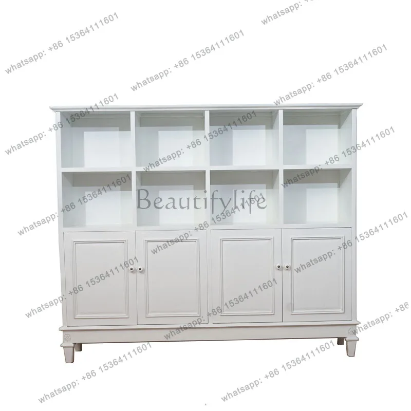 Modern white solid wood Bogu bookshelf bookcase economical living room shelf
Modern white solid wood Bogu bookshelf bookcase economical living room shelf
