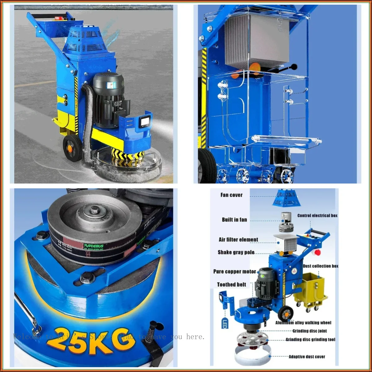 Epoxy Floor Grinder for Concrete & Cement, Dust-Free Curing, Polishing & Paint Removal, Heavy-Duty Grinding Machine
Epoxy Floor Grinder for Concrete & Cement, Dust-Free Curing, Polishing & Paint Removal, Heavy-Duty Grinding Machine