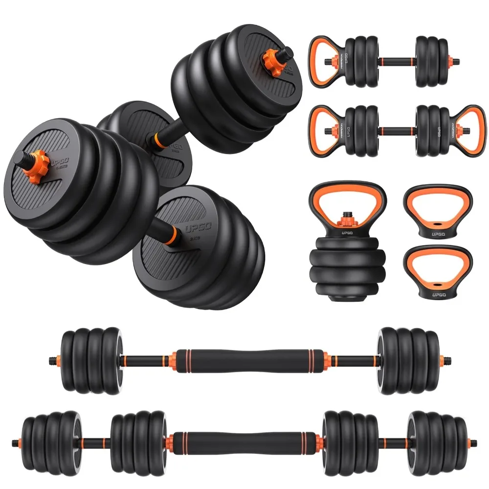 Adjustable Dumbbells, 70lbs Free Weight Set with Connector, 6 in1 Dumbbells Set as Barbell, Kettlebells, Push up Stand
Adjustable Dumbbells, 70lbs Free Weight Set with Connector, 6 in1 Dumbbells Set as Barbell, Kettlebells, Push up Stand