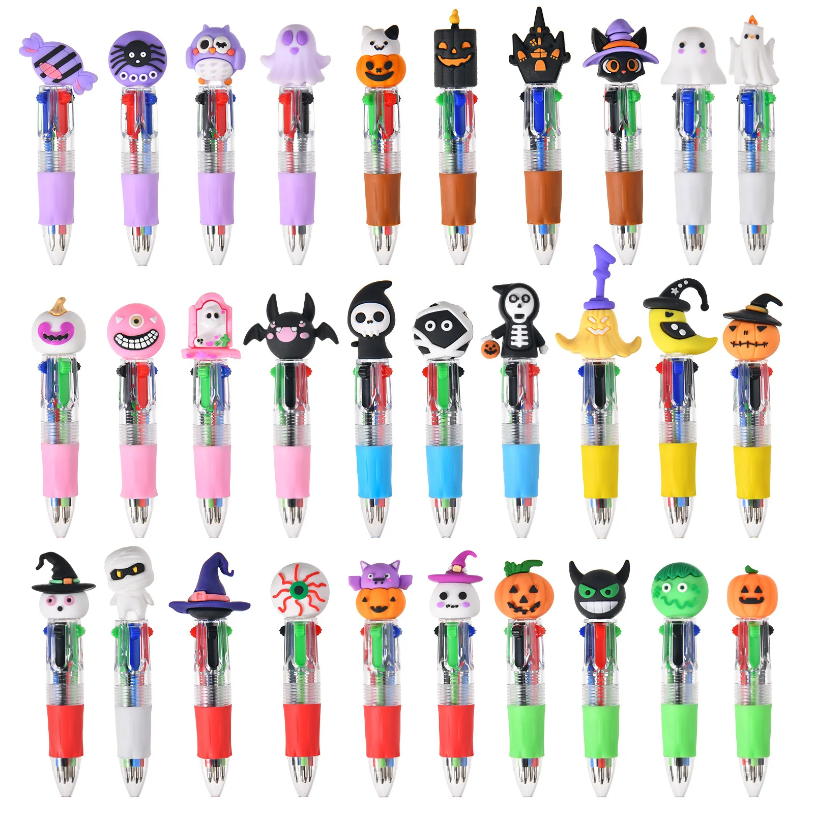 12 Pcs Halloween 4 Colors Press Ballpoint Pen Easy To Carry Student Hand Account Pen Writing Supplies
12 Pcs Halloween 4 Colors Press Ballpoint Pen Easy To Carry Student Hand Account Pen Writing Supplies