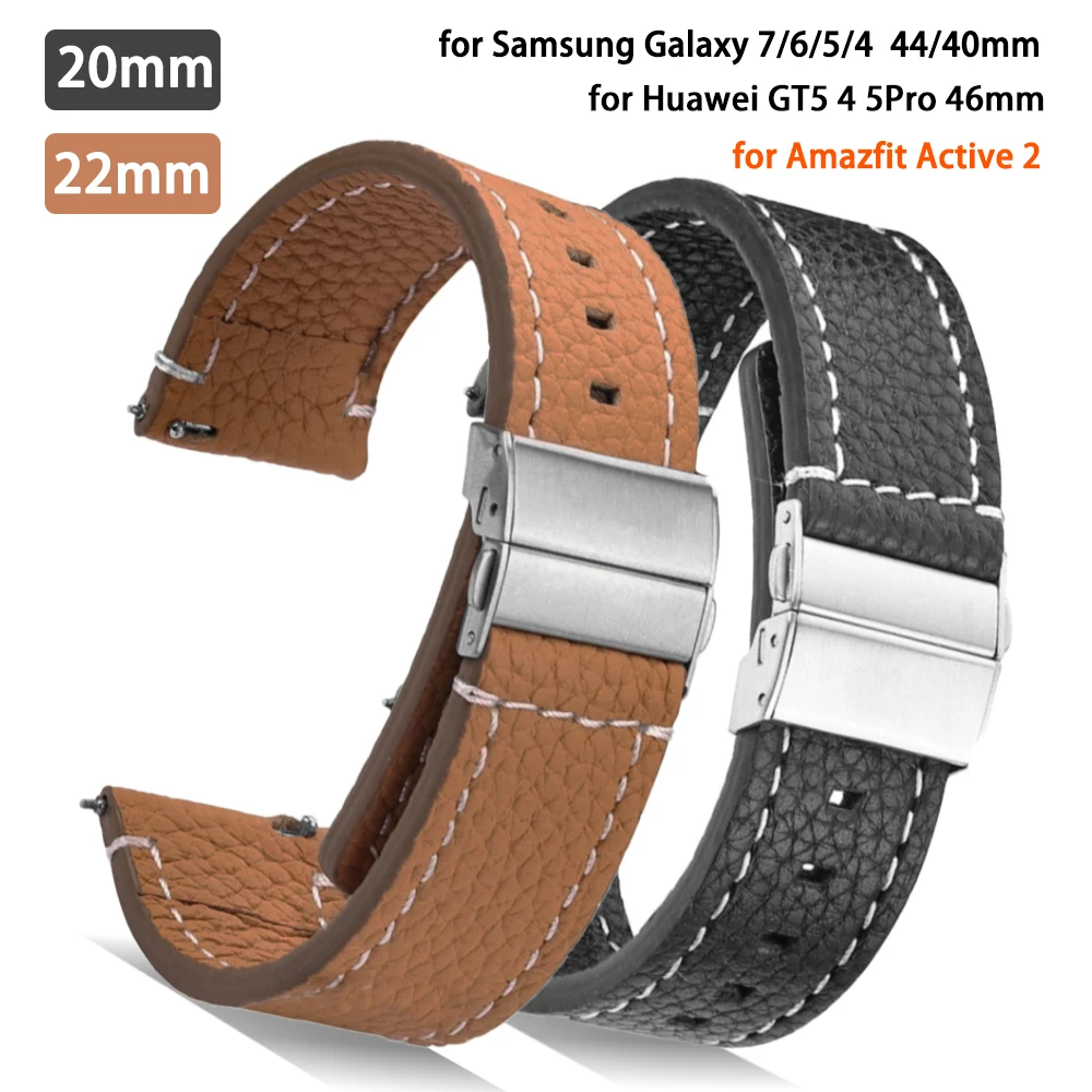 20mm 22mm Replacement Leather Watch Strap Huawei GT 5 4 46mm Amazfit Active 2 Watchband for Men Women Samsung Galaxy 7 6 44 40mm
20mm 22mm Replacement Leather Watch Strap Huawei GT 5 4 46mm Amazfit Active 2 Watchband for Men Women Samsung Galaxy 7 6 44 40mm