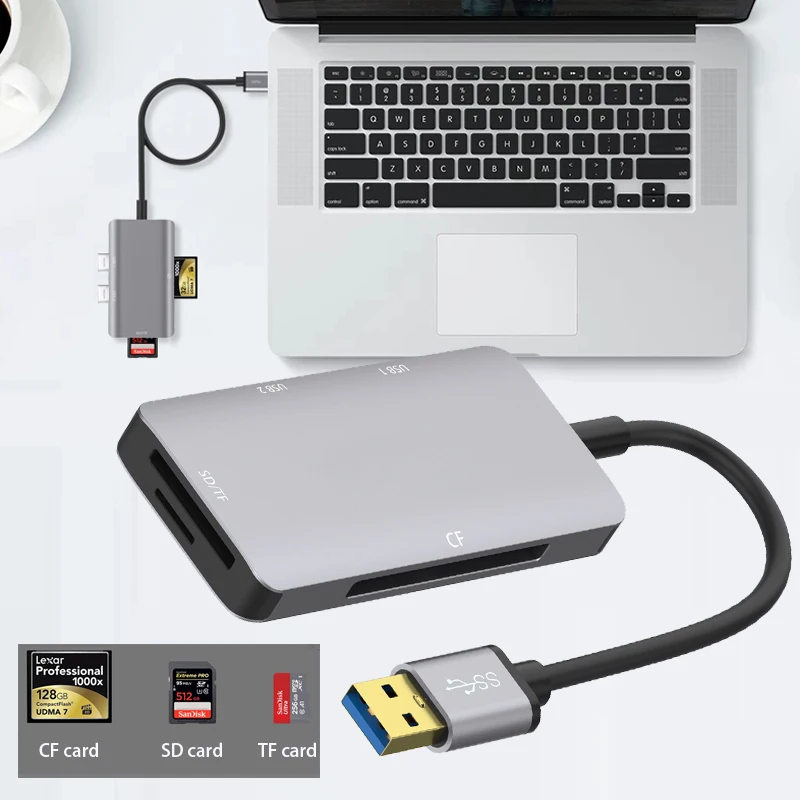 USB HUB SD/CF/TF Card Reader Splitter Adapter Multi-function dock station computer expansion dock USB adapter Splitter Extender
USB HUB SD/CF/TF Card Reader Splitter Adapter Multi-function dock station computer expansion dock USB adapter Splitter Extender