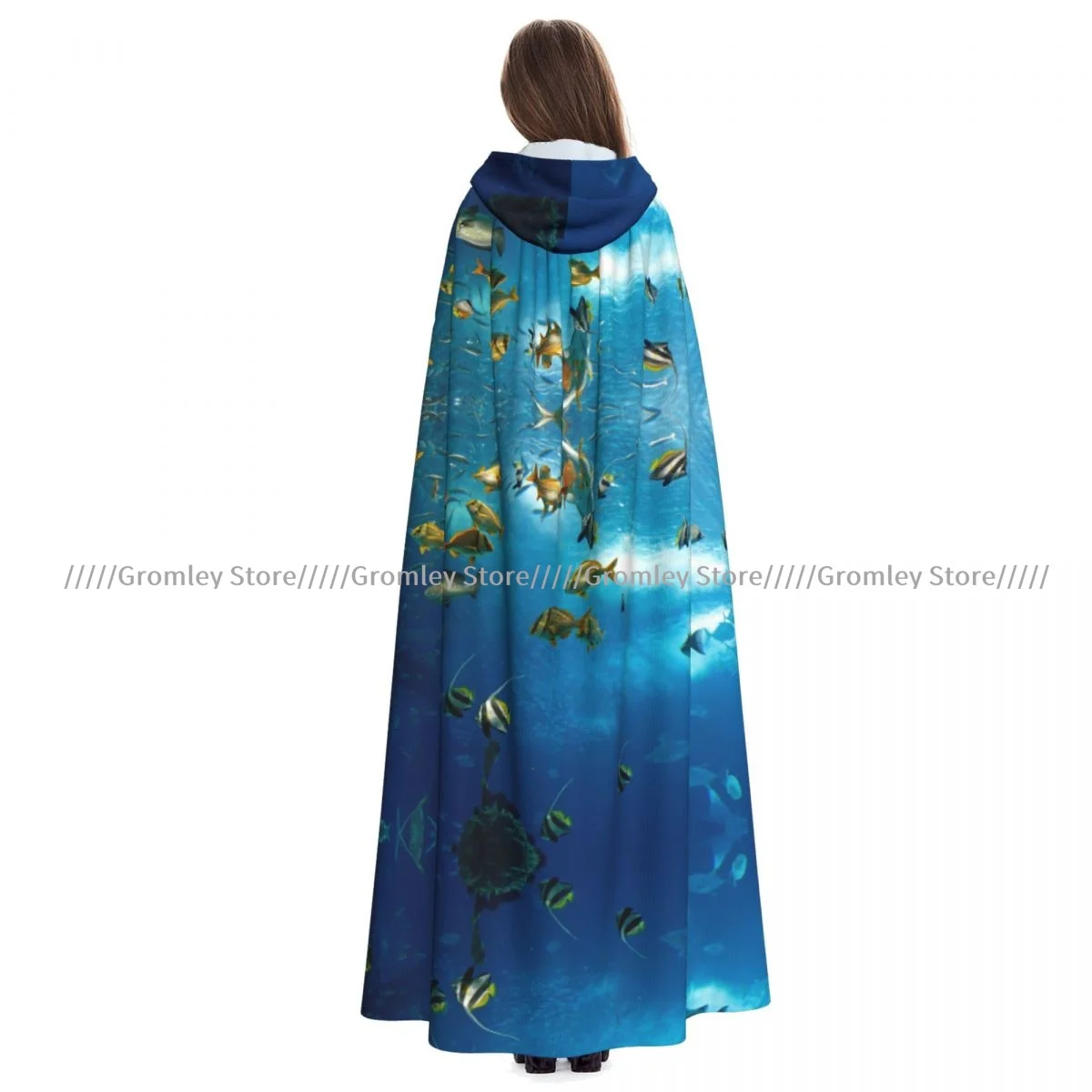 Unisex Halloween Cloak Underwater Creatures Cape Hooded Medieval Costume Witch Wicca Vampire
Unisex Halloween Cloak Underwater Creatures Cape Hooded Medieval Costume Witch Wicca Vampire