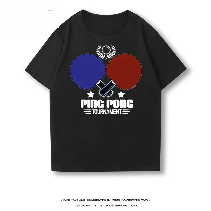 Come on Clothes Pure Cotton Casual Loose Group Clothes Table Tennis T-shirt Short Sleeve Men's and Women's American Style
Come on Clothes Pure Cotton Casual Loose Group Clothes Table Tennis T-shirt Short Sleeve Men's and Women's American Style