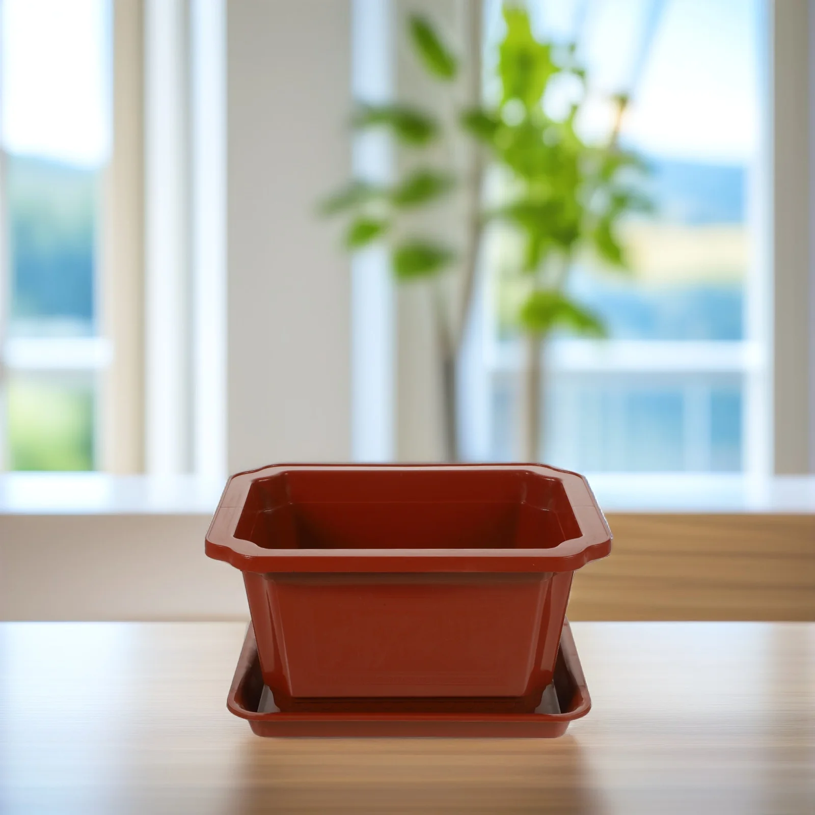 2Sets Square Plastic Flower Pot with Drainage Holes for Indoor Outdoor Gardening Bonsai Plant Container Multi-Use Nursery
2Sets Square Plastic Flower Pot with Drainage Holes for Indoor Outdoor Gardening Bonsai Plant Container Multi-Use Nursery