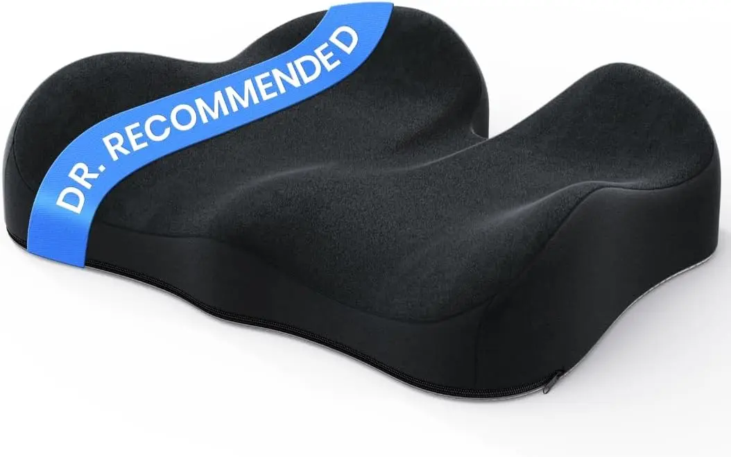 Large Memory Foam Office Chair Cushion for Sciatica and Back Pain Relief, Ergonomic Seat Pad
Large Memory Foam Office Chair Cushion for Sciatica and Back Pain Relief, Ergonomic Seat Pad
