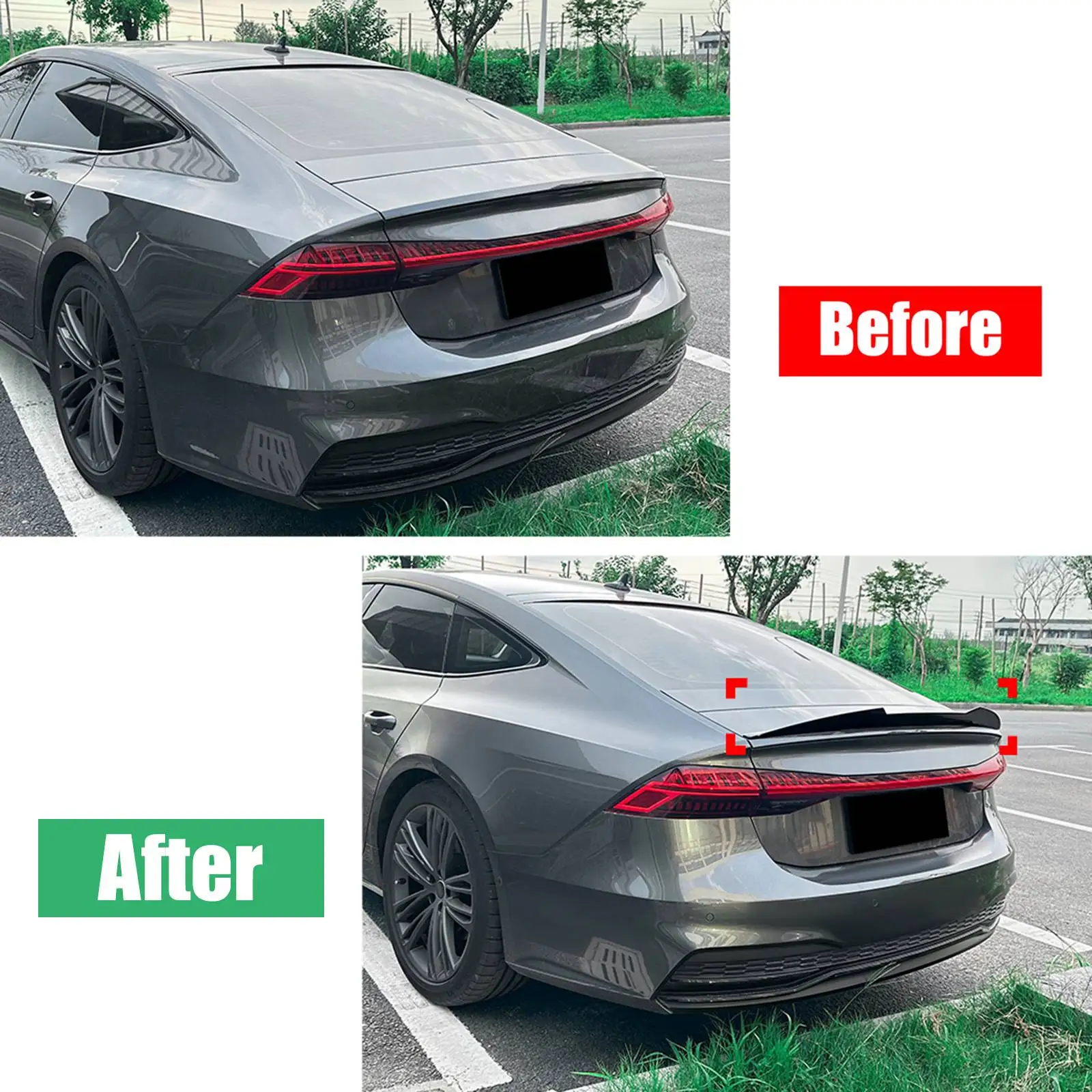 For Audi A7 S7 RS7 C8 2019-2025 Rear Trunk Spoiler Wing kit
For Audi A7 S7 RS7 C8 2019-2025 Rear Trunk Spoiler Wing kit
