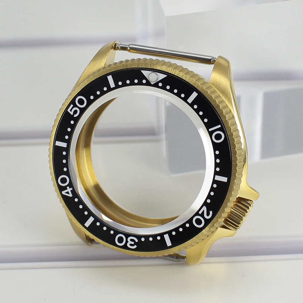 38mm Gold Watch Case Ceramic Bezel Sapphire Glass For Nh35 Nh36 4R36 Movement 28.5mmDial 20bar at 3.8 SKX watch accessories Part
38mm Gold Watch Case Ceramic Bezel Sapphire Glass For Nh35 Nh36 4R36 Movement 28.5mmDial 20bar at 3.8 SKX watch accessories Part