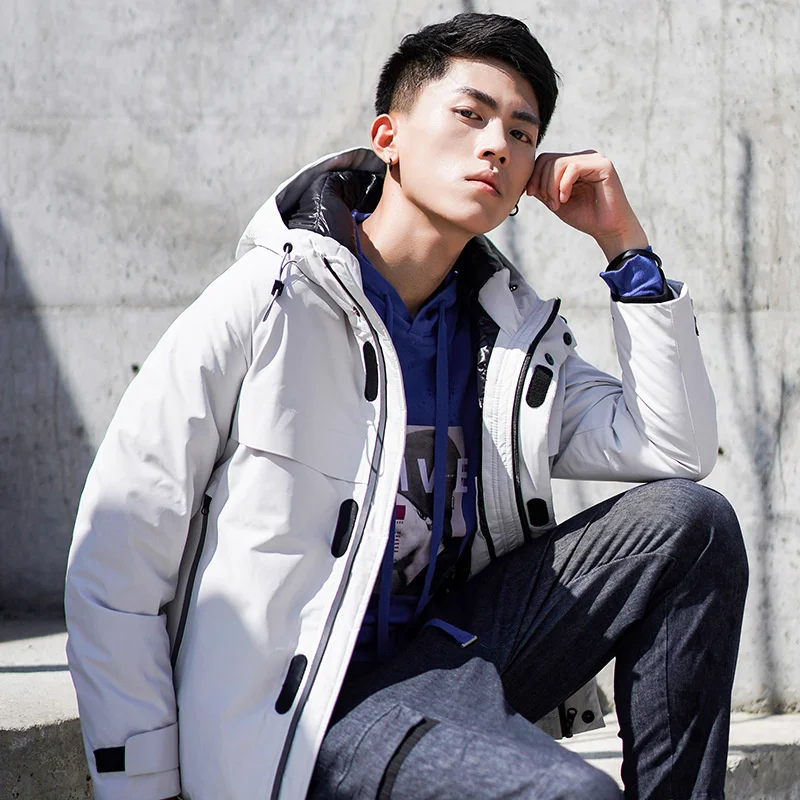 Winter Fashion High Quality Gray Duck down Men Casual Hooded Jacket Closing Coats
Winter Fashion High Quality Gray Duck down Men Casual Hooded Jacket Closing Coats