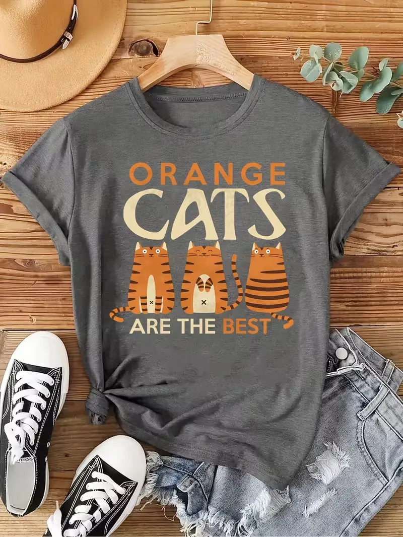 Plus Size Women's Short Sleeve T-Shirt Orange Cats Are The Best Spring and Summer Essentials summer outfits women's clothing
Plus Size Women's Short Sleeve T-Shirt Orange Cats Are The Best Spring and Summer Essentials summer outfits women's clothing