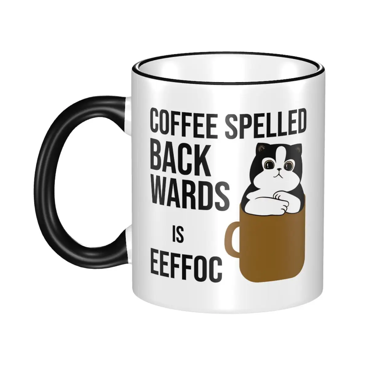 New Coffee Spelled Backwards Is Eeffoc Merch Mug Novelty Funny Cat Meme Coffee Cup
New Coffee Spelled Backwards Is Eeffoc Merch Mug Novelty Funny Cat Meme Coffee Cup