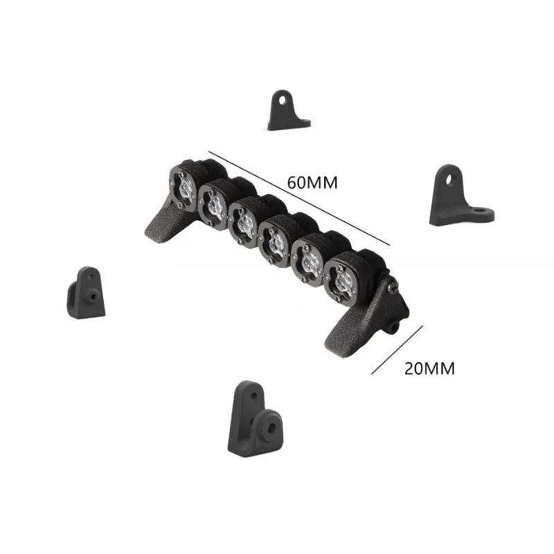 Multi Bracket Universal Ceiling Light with 6 High Brightness Lights for 1/181/24 Climbing Remote Control Car Upgrade Accessories
Multi Bracket Universal Ceiling Light with 6 High Brightness Lights for 1/181/24 Climbing Remote Control Car Upgrade Accessories