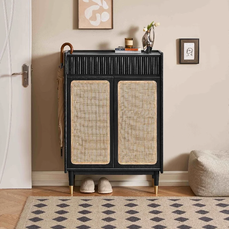 Light luxury oak solid wood shoe cabinet small apartment entrance rattan locker
Light luxury oak solid wood shoe cabinet small apartment entrance rattan locker
