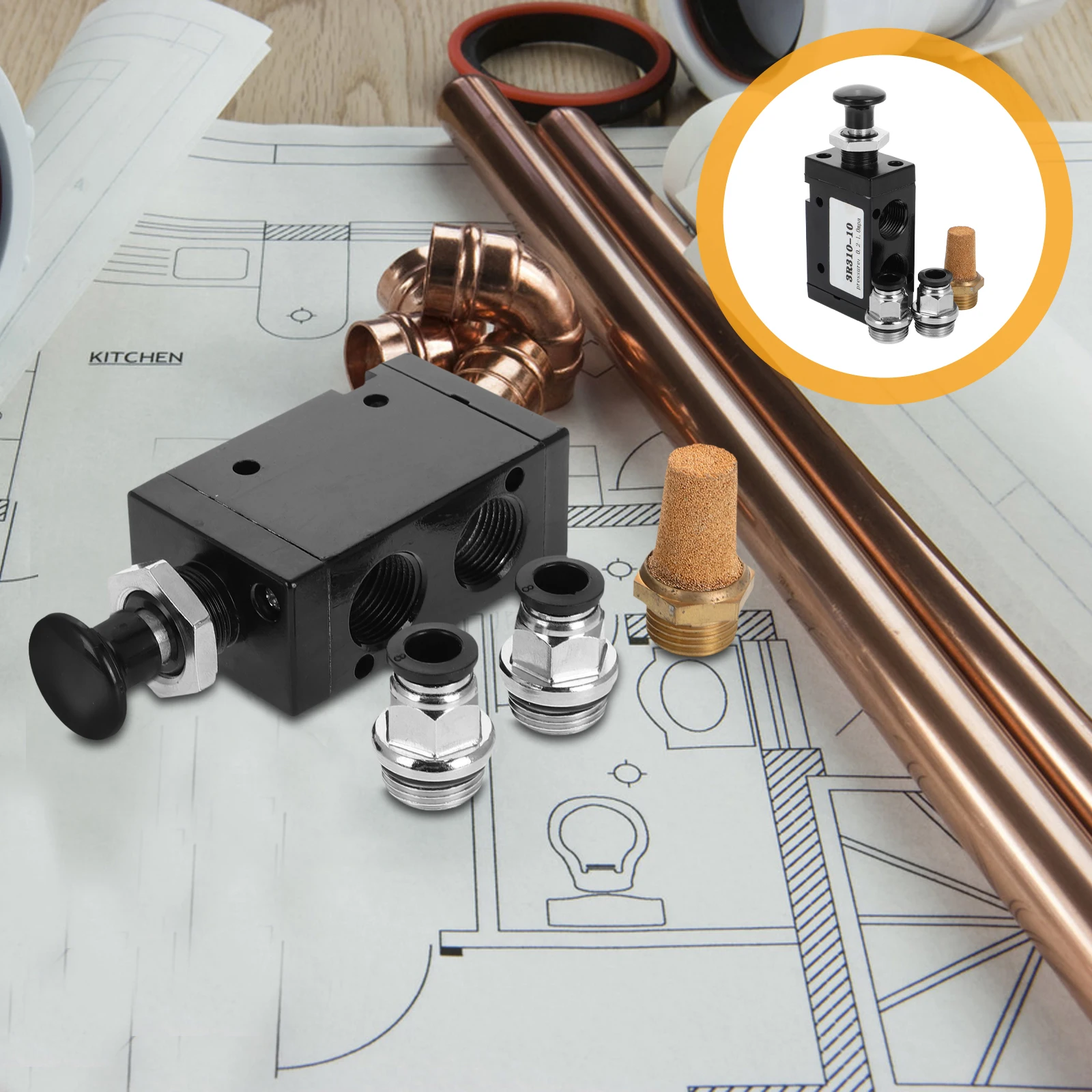 1 Set Heavy-Duty Aluminium Alloy Hand Manual Push-Pull Reversing Valve For Solenoid Industrial Automation Adjustable
1 Set Heavy-Duty Aluminium Alloy Hand Manual Push-Pull Reversing Valve For Solenoid Industrial Automation Adjustable