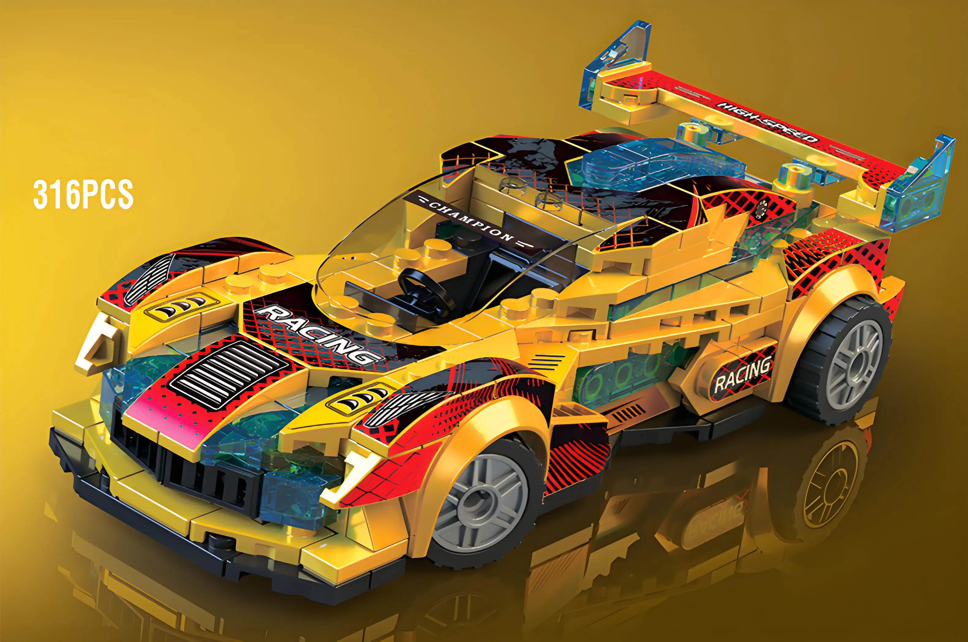 Children's Assembled Car model DIY Racing Car Sports Car Building Blocks Car Compatible with Some Tall Boys and Girls Buil
Children's Assembled Car model DIY Racing Car Sports Car Building Blocks Car Compatible with Some Tall Boys and Girls Buil
