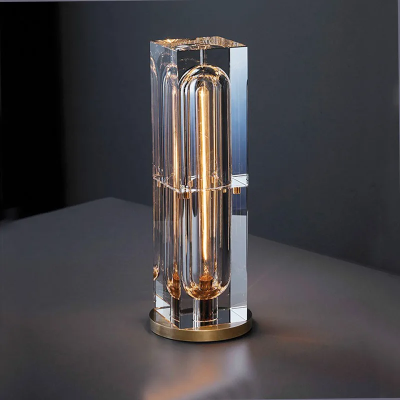 Light luxury American crystal decoration table lamp post-modern simple bedroom book room art pure copper table lamp
Light luxury American crystal decoration table lamp post-modern simple bedroom book room art pure copper table lamp