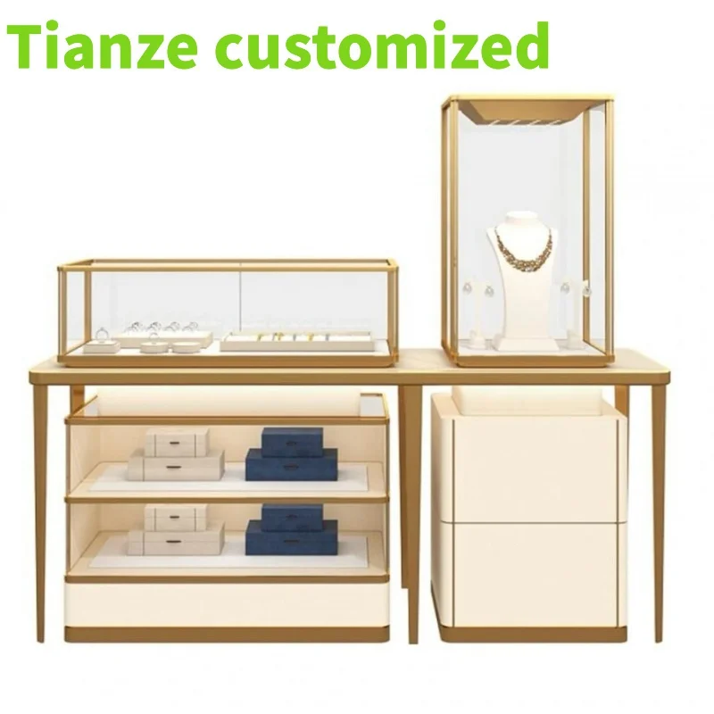 Customized-High quality jewelry showcase display cases store display glass cabinet with LED light
Customized-High quality jewelry showcase display cases store display glass cabinet with LED light