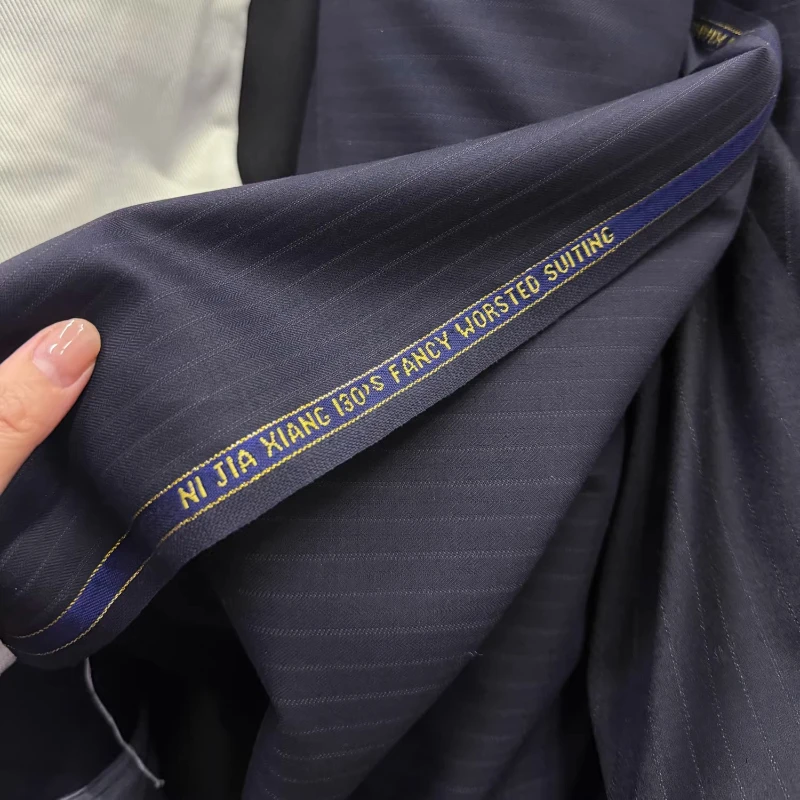 Worsted Wool Fabric Navy Blue Stripe 100% Wool Casual Style Spring Autumn Suit Pants Coat Dress Shirt Sewing Accessories
Worsted Wool Fabric Navy Blue Stripe 100% Wool Casual Style Spring Autumn Suit Pants Coat Dress Shirt Sewing Accessories