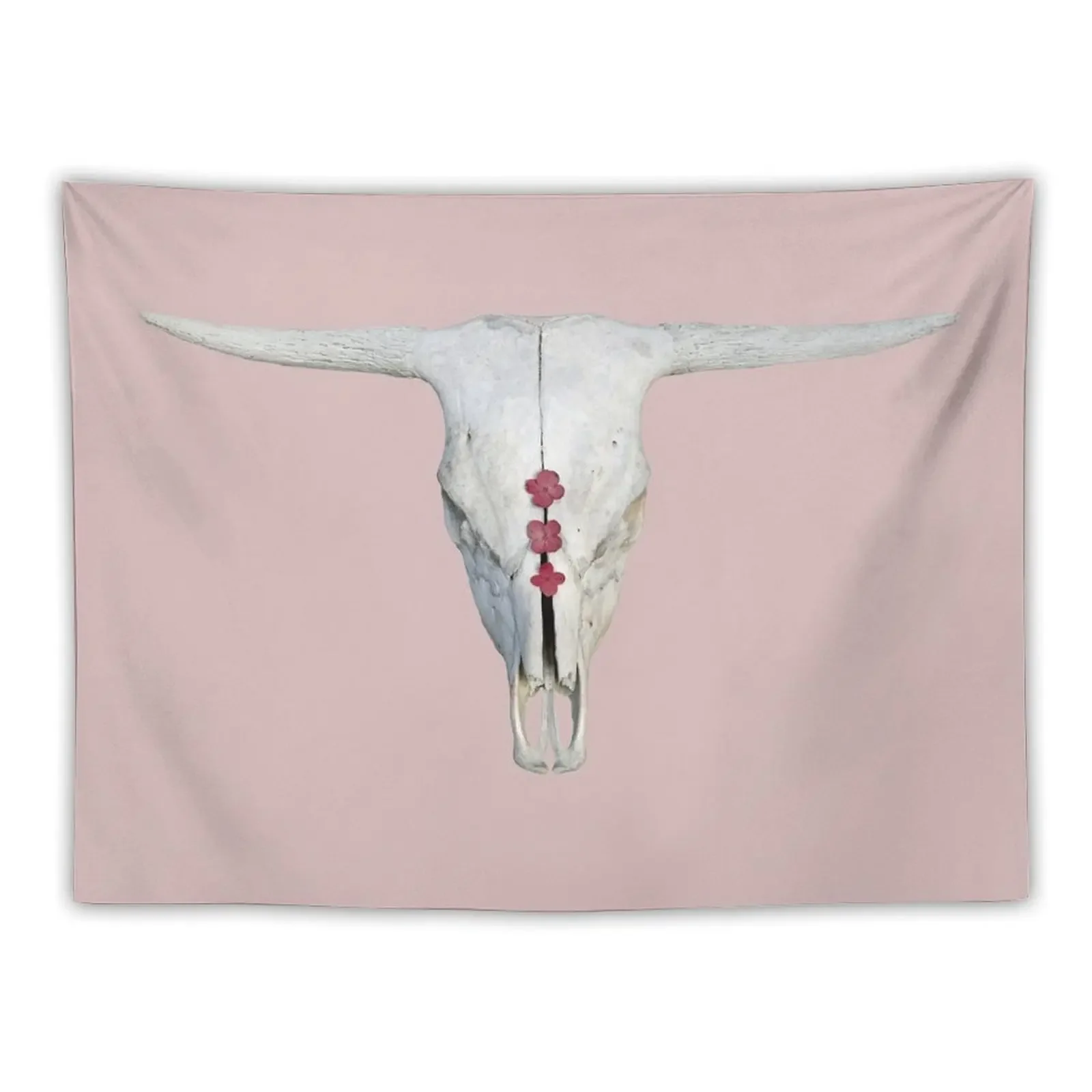 Cattle Skull with Hydrangeas on Light Rosy Pink Tapestry Japanese Room Decor Decorative Wall Mural Tapestry
Cattle Skull with Hydrangeas on Light Rosy Pink Tapestry Japanese Room Decor Decorative Wall Mural Tapestry