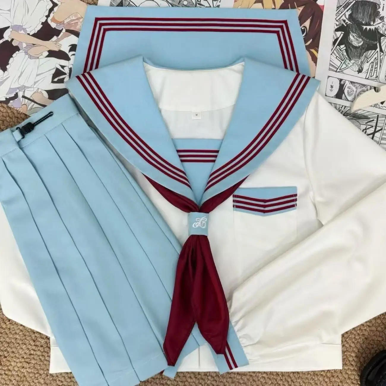 Anime-Inspired Sailor Outfit - 3-Piece Student Academy Uniform Set
Anime-Inspired Sailor Outfit - 3-Piece Student Academy Uniform Set