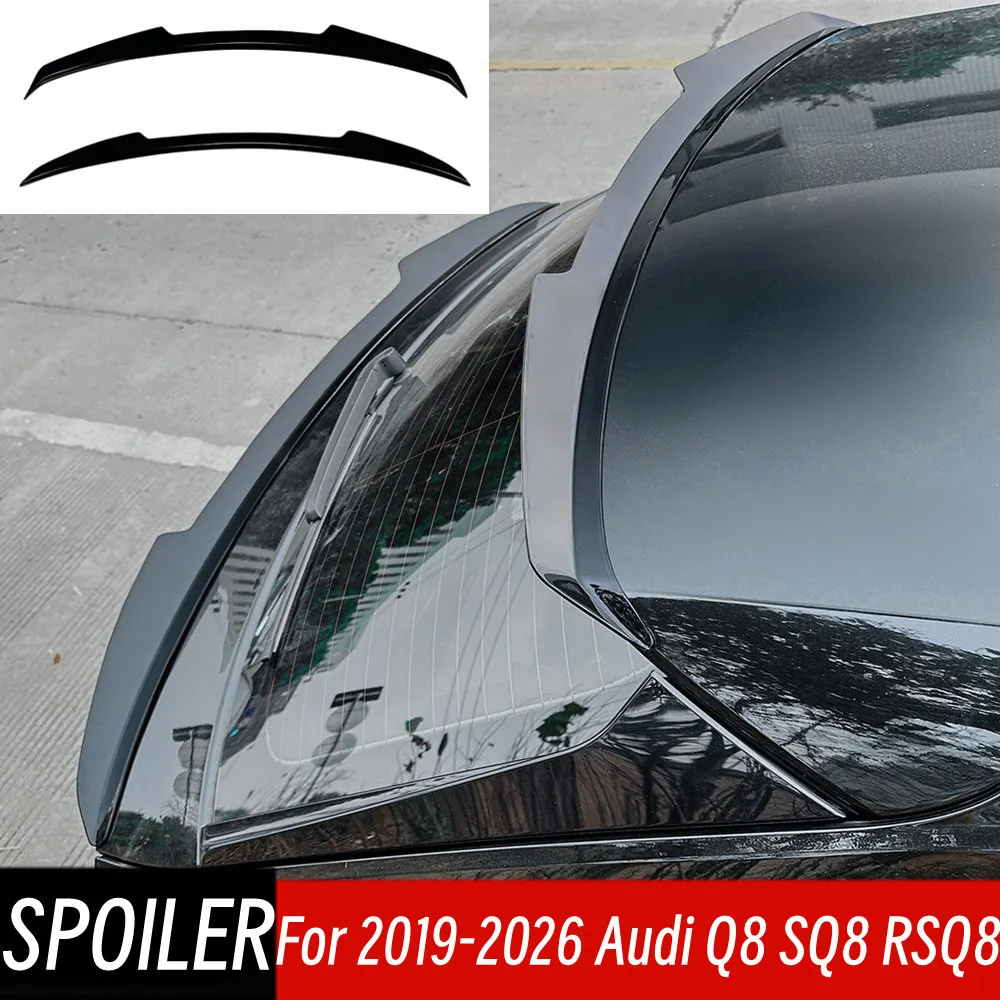 For 2019-2026 Audi Q8 SQ8 RSQ8 Rear Trunk Lid Rear Middle Window Black Carbon Spoiler Wings Car Exterior Tuning Accessories Part
For 2019-2026 Audi Q8 SQ8 RSQ8 Rear Trunk Lid Rear Middle Window Black Carbon Spoiler Wings Car Exterior Tuning Accessories Part