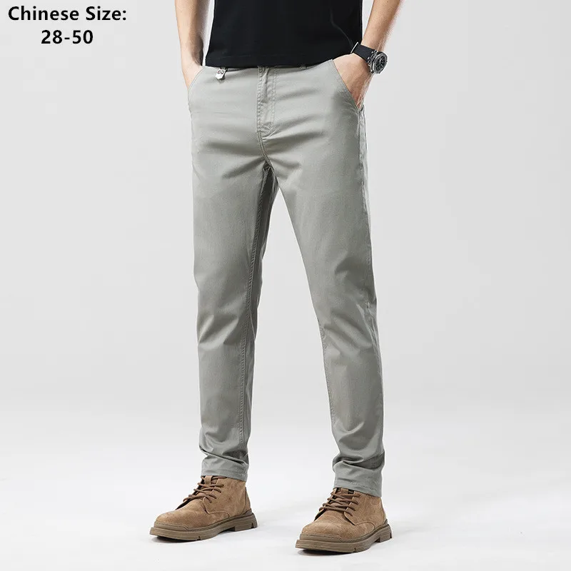 Casual Pants Summer Thin Plus Size 50 48 46 Slim Fit Straight Oversized Elastic Trousers Stretched 44 42 40 Black Gray Clothing
Casual Pants Summer Thin Plus Size 50 48 46 Slim Fit Straight Oversized Elastic Trousers Stretched 44 42 40 Black Gray Clothing