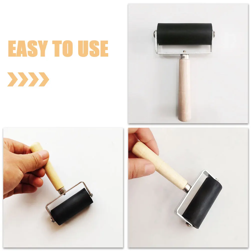 4 Pcs 6cm Black Rollers Printmaking Supplies Rubber Ink Rollers Crafting Painting Tools Stamping Glue Stick Easy
4 Pcs 6cm Black Rollers Printmaking Supplies Rubber Ink Rollers Crafting Painting Tools Stamping Glue Stick Easy