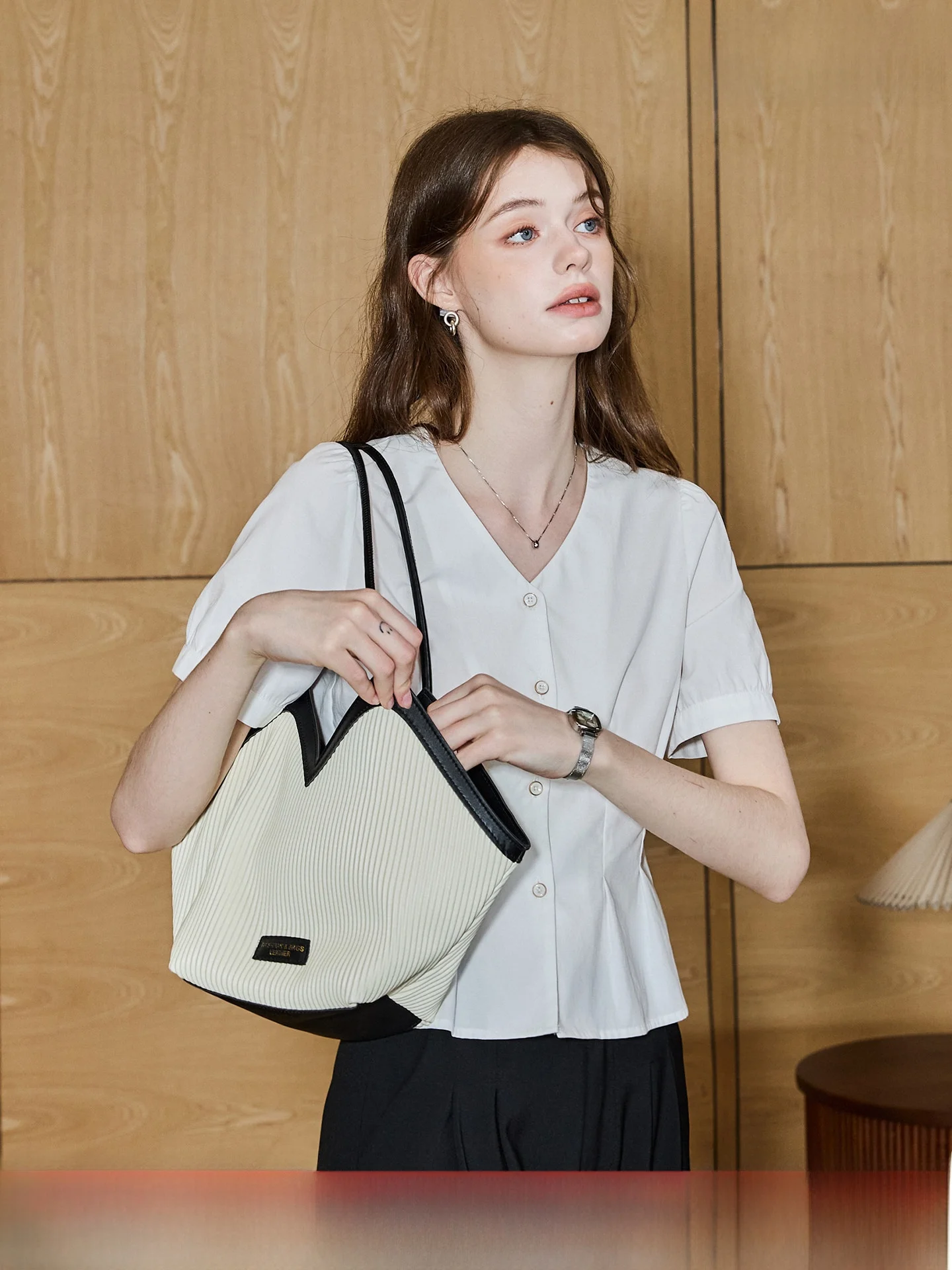 Elegant Short Sleeve Rylee Cotton Shirt for Women Commute Style Korean Version Waist Cinched Button Detail V-Neck Breathable
Elegant Short Sleeve Rylee Cotton Shirt for Women Commute Style Korean Version Waist Cinched Button Detail V-Neck Breathable