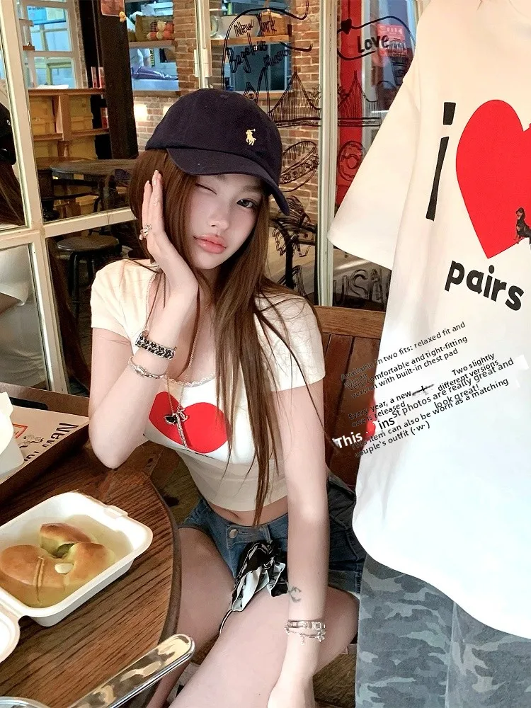 Футболка Chien Spicy Girl Loose Fit round Ne ort Sve, летняя женская футболка Pure Desire с кружевным принтом, корейский топ для поездок на работу
Футболка Chien Spicy Girl Loose Fit round Ne ort Sve, летняя женская футболка Pure Desire с кружевным принтом, корейский топ для поездок на работу