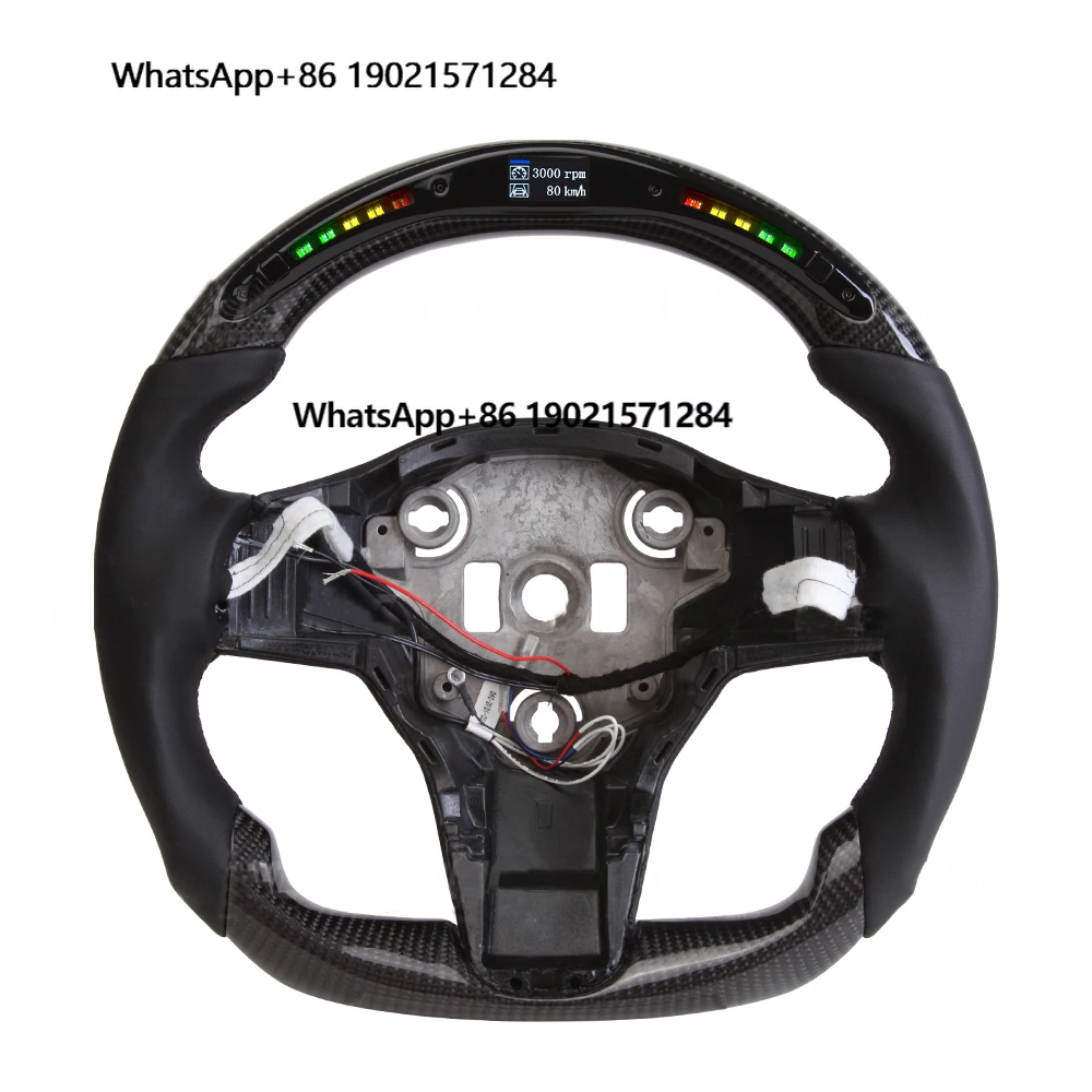Custom LED Racing Car Steering Wheel Fit for Model Y/3 2019-2022 Real Carbon Fiber Steering Wheel
Custom LED Racing Car Steering Wheel Fit for Model Y/3 2019-2022 Real Carbon Fiber Steering Wheel