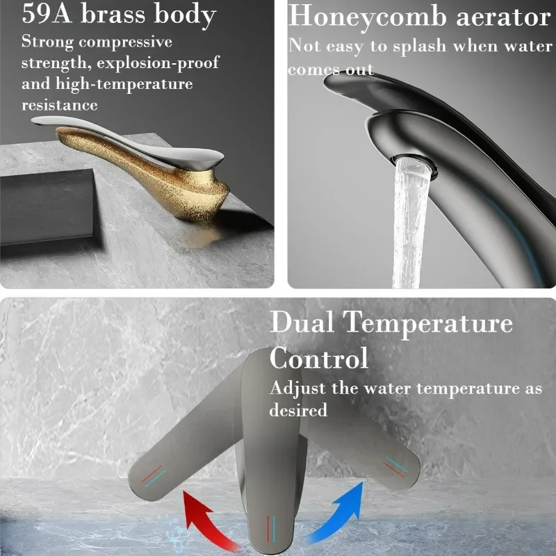 Solid Brass Single Handle Bathroom Sink Faucet Deck Mounted Cold And Hot Water Mixer Crane Tap for Bathroom
Solid Brass Single Handle Bathroom Sink Faucet Deck Mounted Cold And Hot Water Mixer Crane Tap for Bathroom