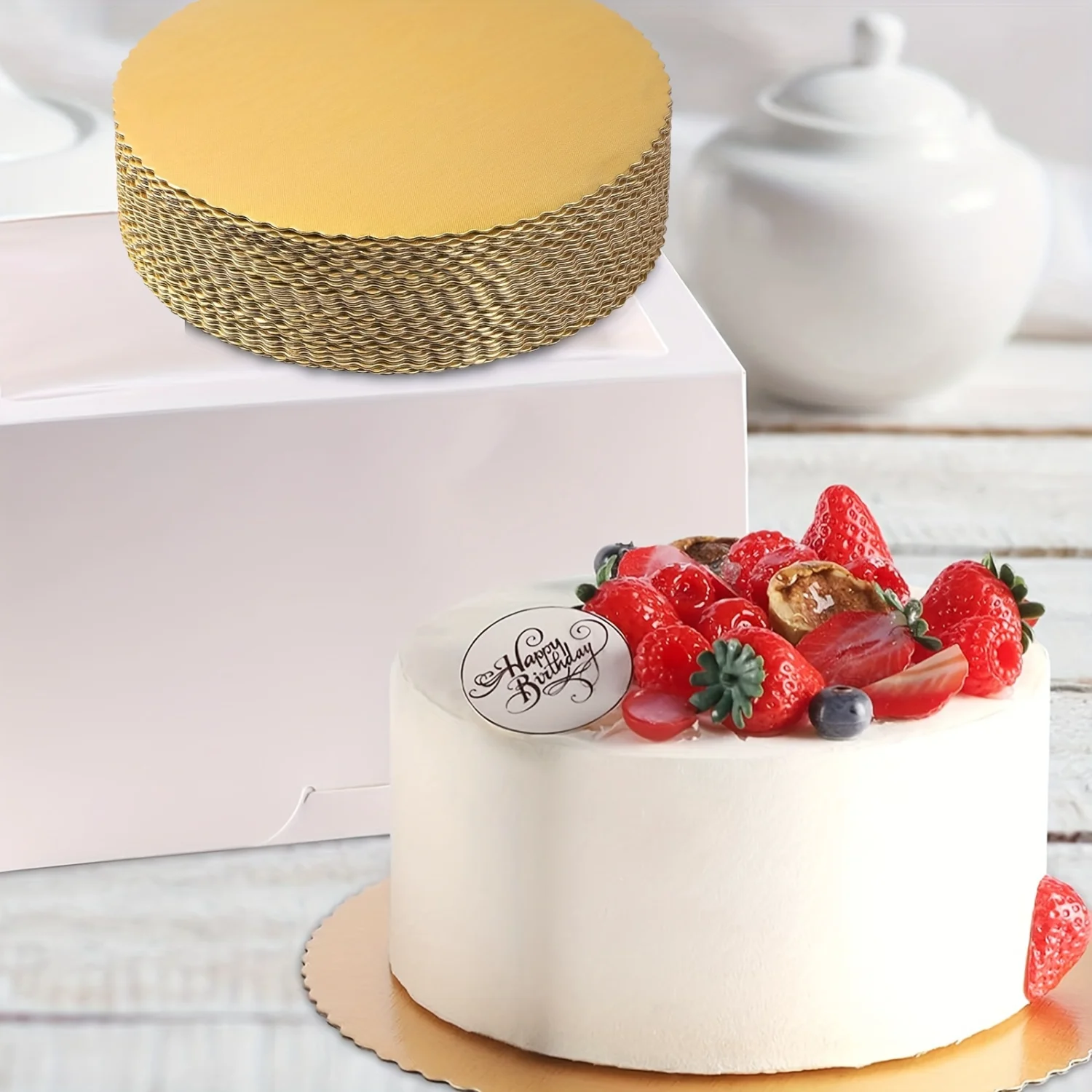 30-Piece Golden Cake Boards - 10 Inch, Durable Shimmering Bases - Perfect for Baking, Stylish Kitchen Accessories to Celebrate W
30-Piece Golden Cake Boards - 10 Inch, Durable Shimmering Bases - Perfect for Baking, Stylish Kitchen Accessories to Celebrate W