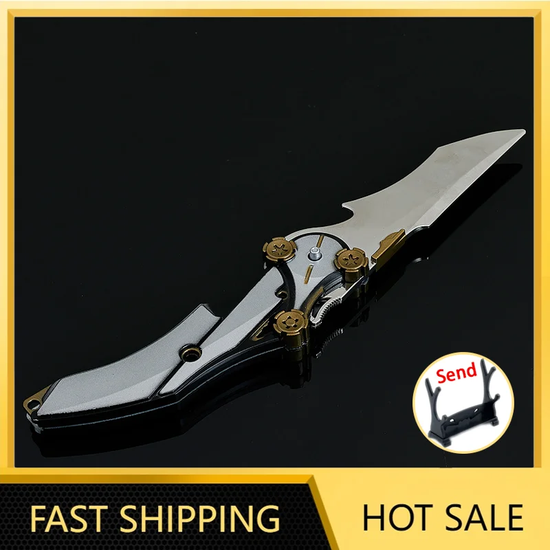 22cm Compassionate Folding Knife Alloy Model Game Arena Breakout: Infinite Peripherals Swords Outdoor Training Knives Safety Toy
22cm Compassionate Folding Knife Alloy Model Game Arena Breakout: Infinite Peripherals Swords Outdoor Training Knives Safety Toy
