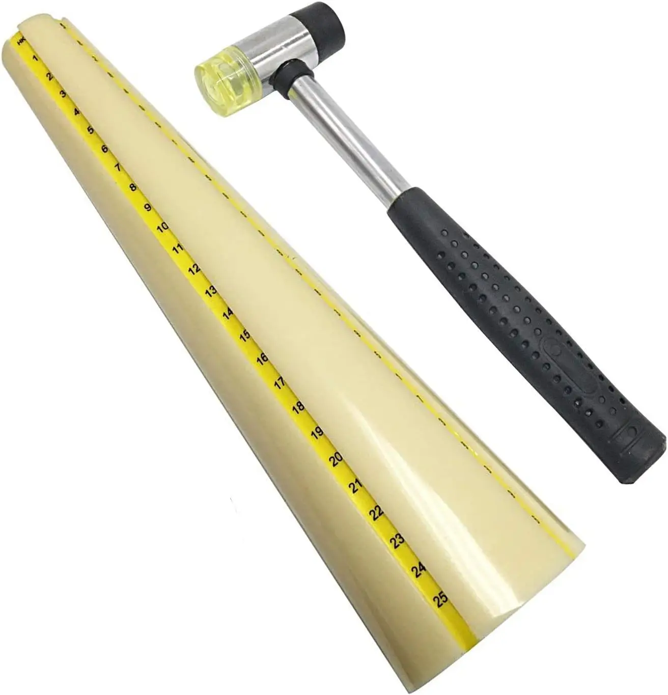 Adjustable Plastic Bangle Mandrel with Rubber Hammer Jewelry Sizing Forming Tool for Bracelets Bangles Wire Wrapping
Adjustable Plastic Bangle Mandrel with Rubber Hammer Jewelry Sizing Forming Tool for Bracelets Bangles Wire Wrapping