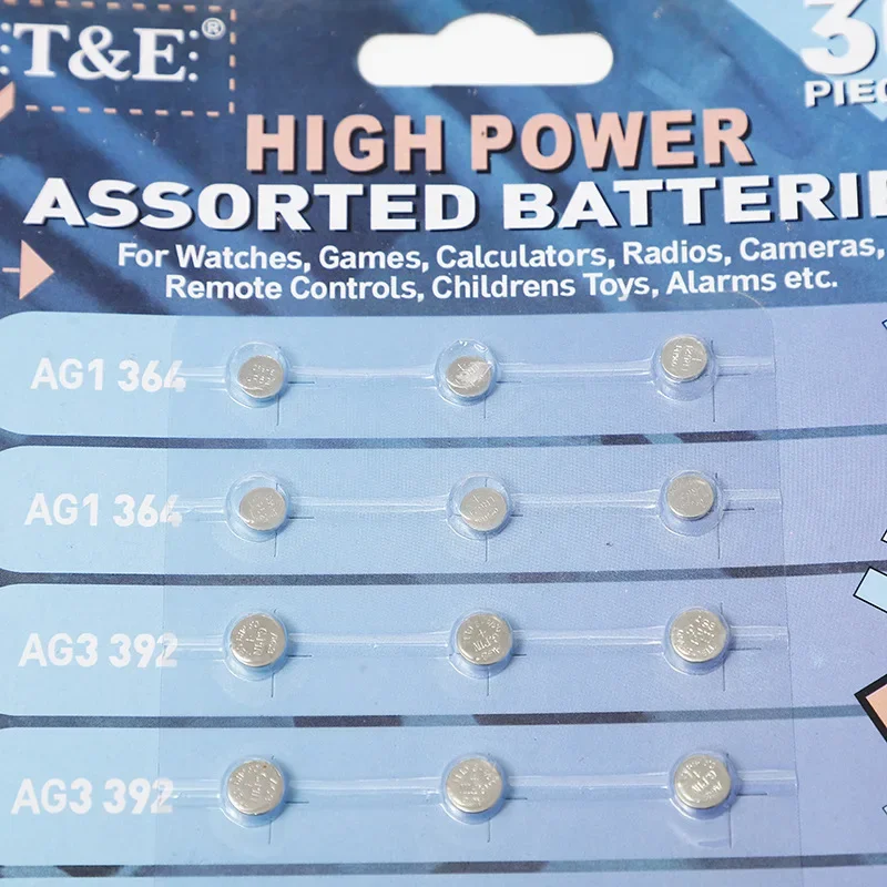 30PCS 1.55V AG13 pila LR44 L AG1 AG3 AG4 AG10 AG12 SR44 Button Batteries A76 LR1154 GP7 Cell Coin Watch Toys Remote Battery
30PCS 1.55V AG13 pila LR44 L AG1 AG3 AG4 AG10 AG12 SR44 Button Batteries A76 LR1154 GP7 Cell Coin Watch Toys Remote Battery