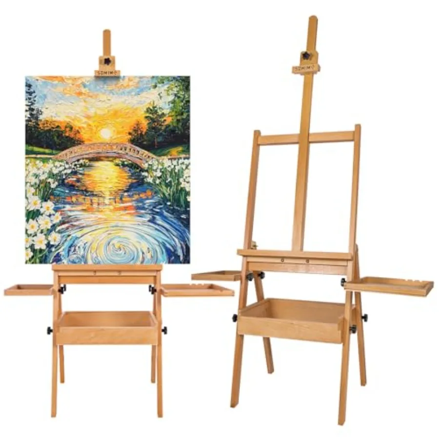Large Wooden H-Frame Studio Easel with Storage Drawer and Palettes Solid Beechwood Painting Easel for Students Beginners and Ar
Large Wooden H-Frame Studio Easel with Storage Drawer and Palettes Solid Beechwood Painting Easel for Students Beginners and Ar
