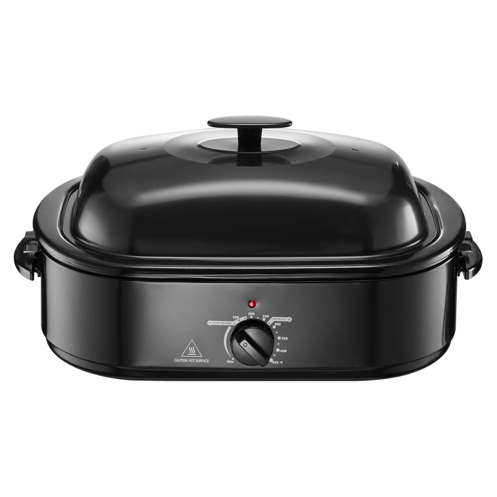 Electric Roaster Oven 18QT Electric Turkey Roaster with Self-Basting Lid steam cooker stainless steel steamer
Electric Roaster Oven 18QT Electric Turkey Roaster with Self-Basting Lid steam cooker stainless steel steamer