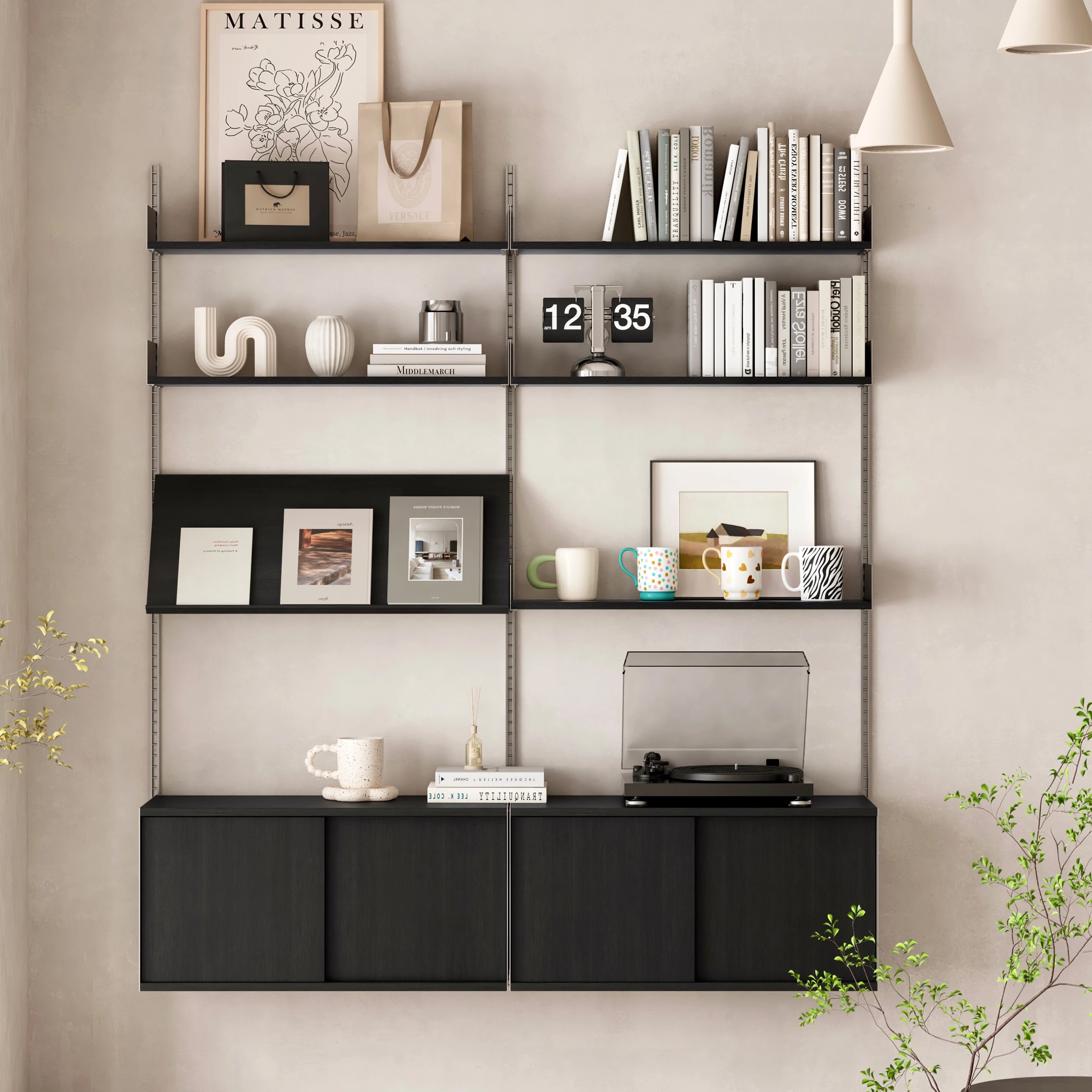 Customizable wall shelf wall-mounted track bookshelf bedroom layered bookshelf display storage rack free combination
Customizable wall shelf wall-mounted track bookshelf bedroom layered bookshelf display storage rack free combination