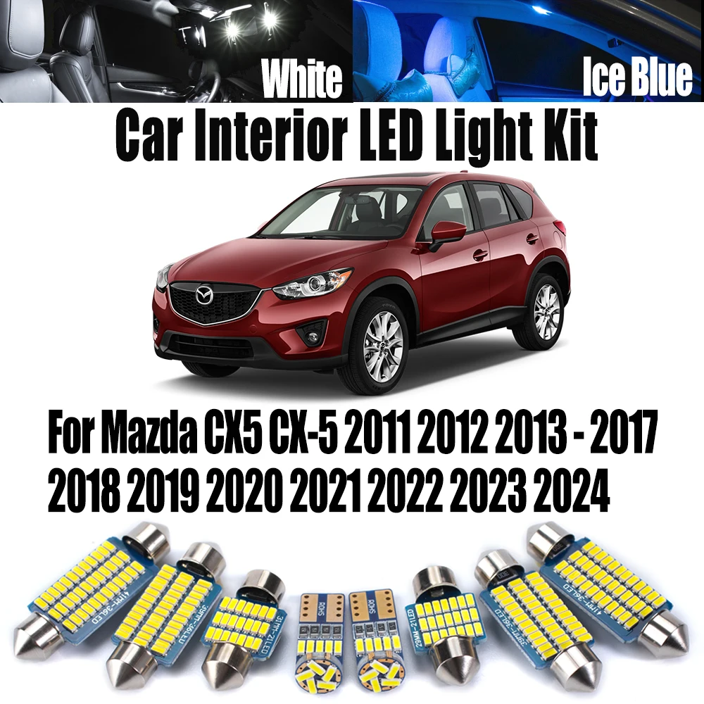 11Pcs Canbus For Mazda CX5 CX-5 2011 2012 2013 - 2018 2019 2020 2021 2022 2023 2024 LED Interior Dome Reading Light Car Bulb Kit
11Pcs Canbus For Mazda CX5 CX-5 2011 2012 2013 - 2018 2019 2020 2021 2022 2023 2024 LED Interior Dome Reading Light Car Bulb Kit