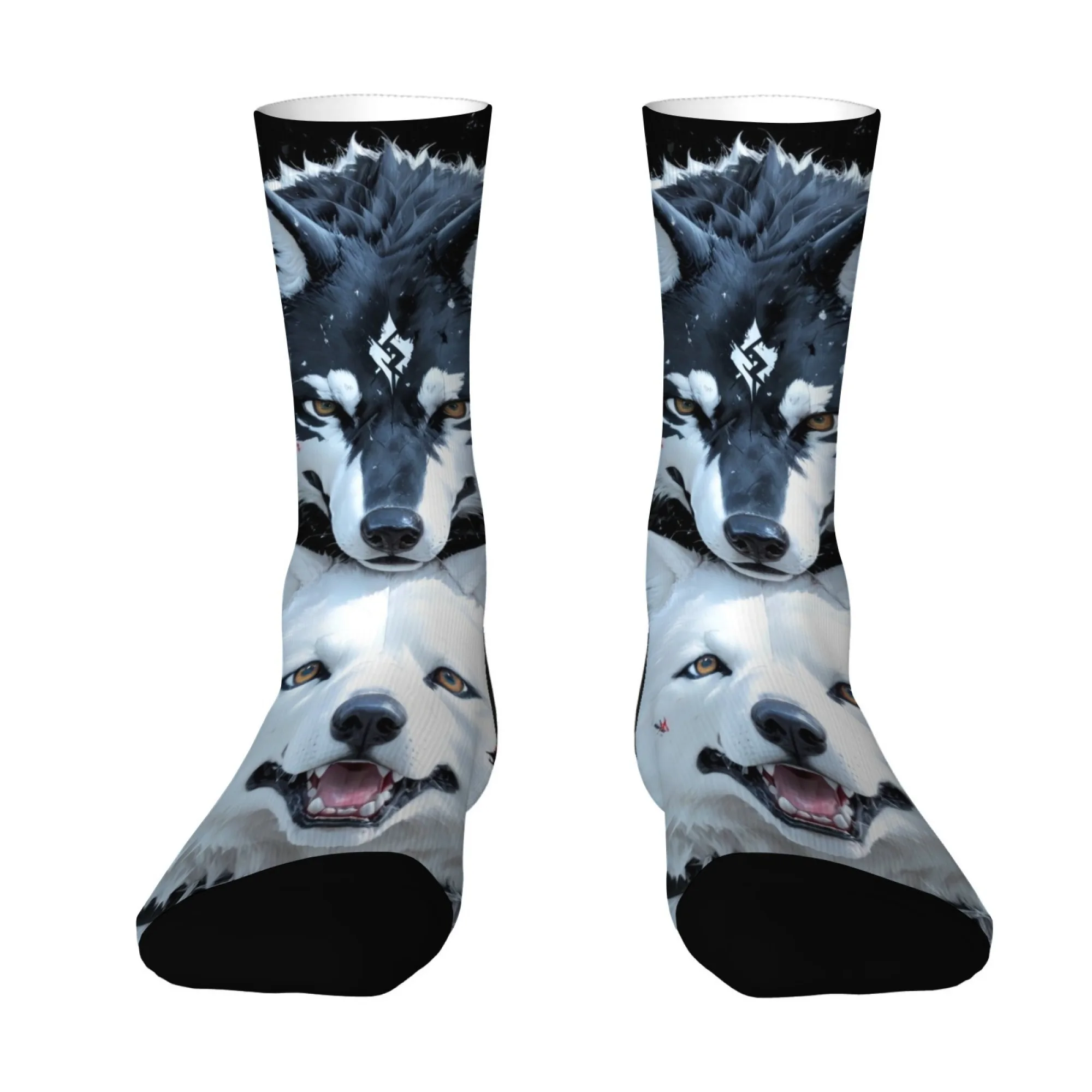 Черно-белые мужские баскетбольные носки с рисунком волка, легкие, удобные, дышащие, модные спортивные аксессуары
Черно-белые мужские баскетбольные носки с рисунком волка, легкие, удобные, дышащие, модные спортивные аксессуары