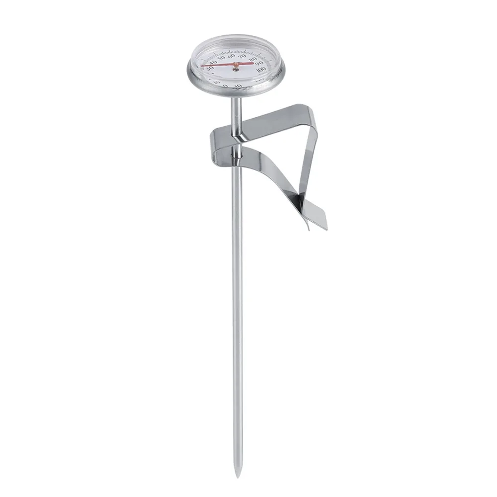 Stainless Steel Milk Frothing Thermometer 7.6in Long Probe Instant Read Coffee Thermometer Easy To Clean -10~110℃ Range
Stainless Steel Milk Frothing Thermometer 7.6in Long Probe Instant Read Coffee Thermometer Easy To Clean -10~110℃ Range