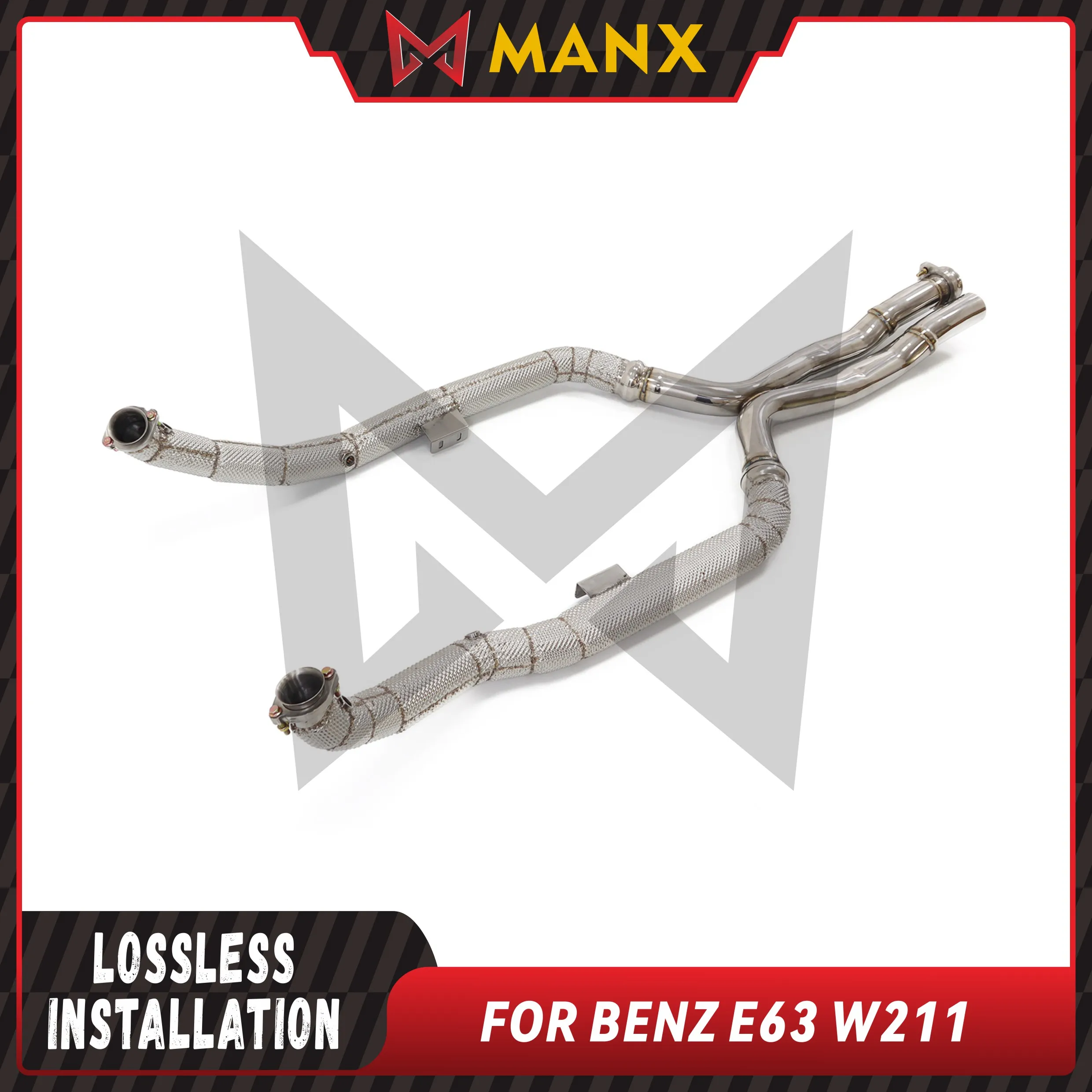 Приемная труба MANX подходит для Benz AMG E63 W211 6.2L 2003-2008, производительная выхлопная система с теплозащитным экраном
Приемная труба MANX подходит для Benz AMG E63 W211 6.2L 2003-2008, производительная выхлопная система с теплозащитным экраном