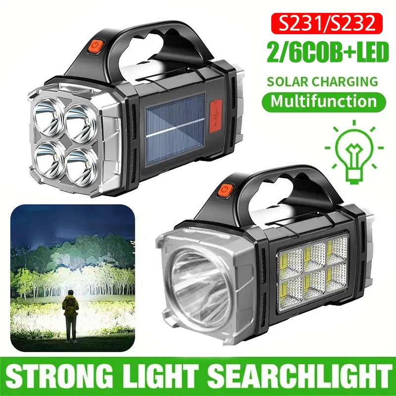 1PC Bright LED Flashlights Solar USB Rechargeable, LED+COB Bulbs, Compact Lantern for Outdoor Adventures Camping Home Repairs,
1PC Bright LED Flashlights Solar USB Rechargeable, LED+COB Bulbs, Compact Lantern for Outdoor Adventures Camping Home Repairs,