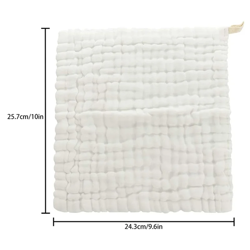 FBIL-Baby Muslin Bath Towels, 30 Pack Of Reusable Soft Absorbent Cotton Baby Face Towel, For Baby's Delicate Skin White
FBIL-Baby Muslin Bath Towels, 30 Pack Of Reusable Soft Absorbent Cotton Baby Face Towel, For Baby's Delicate Skin White