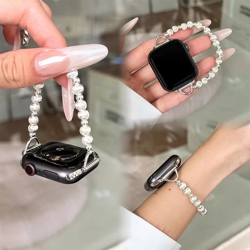Mist Silver Cat Eye Pearl Compatible with 38/40/41/42/44/45/46/49mm Compatible with Apple Watch Strap Ultra/Se10/9/8/7/6/5/4/3/2
Mist Silver Cat Eye Pearl Compatible with 38/40/41/42/44/45/46/49mm Compatible with Apple Watch Strap Ultra/Se10/9/8/7/6/5/4/3/2
